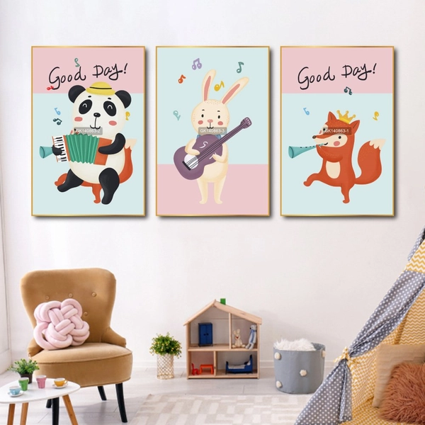 Tranh Treo Tường Động Vật Vui Nhộn