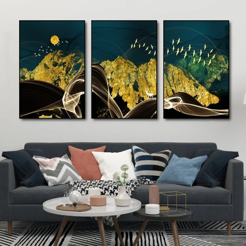 Tranh Treo Tường Nghệ Thuật Đàn Hạc Và Hươu