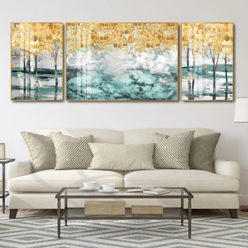 Tranh Treo Tường Nghệ Thuật Rừng Cây Lá Vàng