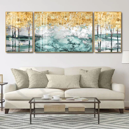 Tranh Treo Tường Nghệ Thuật Rừng Cây Lá Vàng