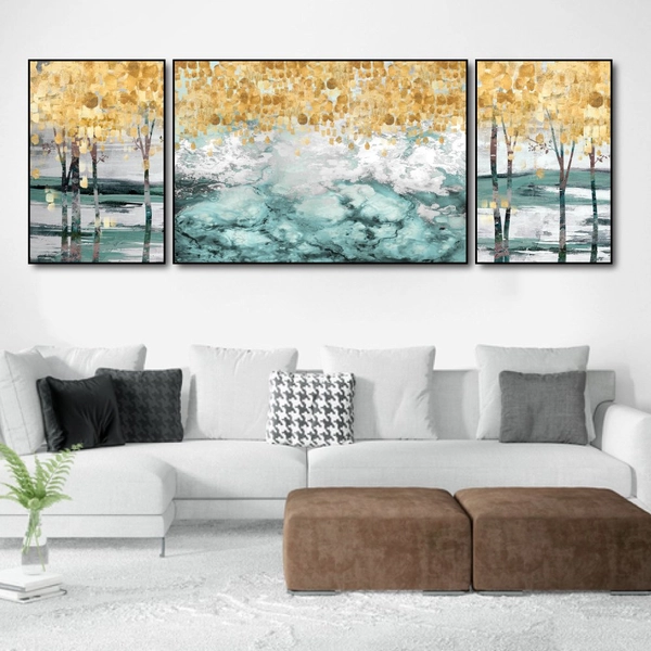 Tranh Treo Tường Nghệ Thuật Rừng Cây Lá Vàng