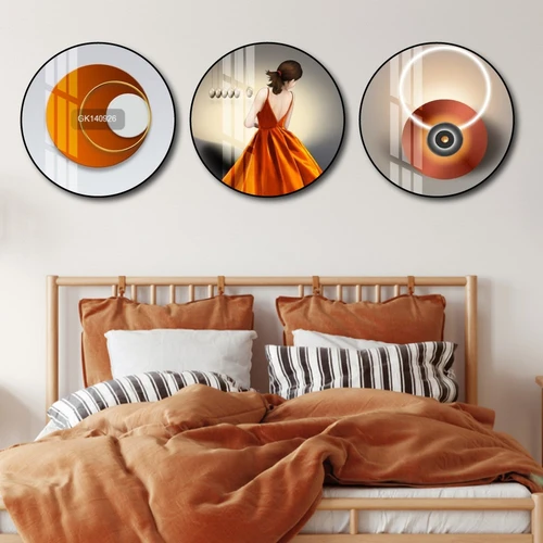 Tranh Tròn Treo Tường Cô Gái Nghệ Thuật