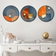 Tranh Tròn Treo Tường Hình Học Trừu Tượng