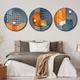 Tranh Tròn Treo Tường Hình Học Trừu Tượng