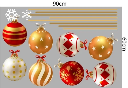 Combo decal trang trí noel đoàn tàu vui vẻ