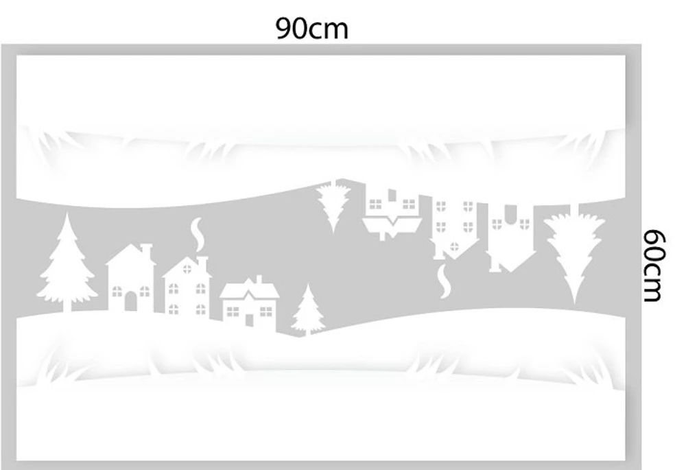 Combo decal trang trí noel đôi tuần lộc đón giáng sinh