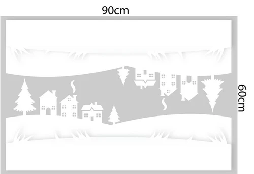 Combo decal trang trí noel đôi tuần lộc đón giáng sinh