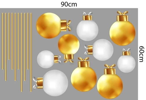 Combo decal trang trí noel giáng sinh may mắn