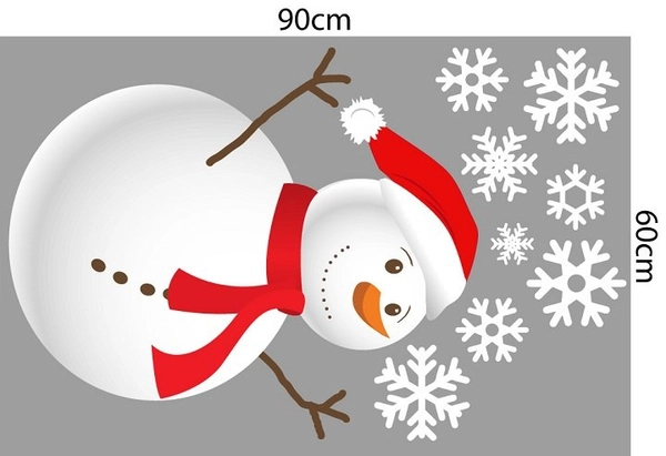 Combo decal trang trí noel giáng sinh may mắn