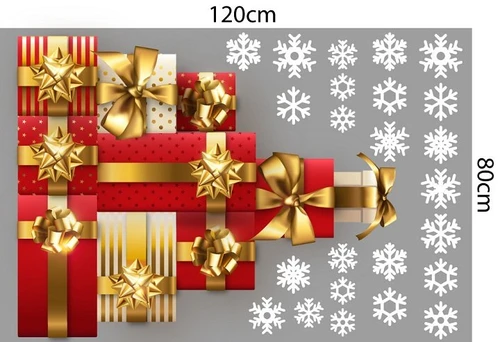 Combo decal trang trí noel giáng sinh may mắn