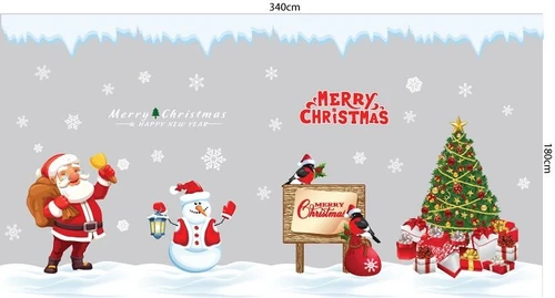 Combo decal trang trí noel ấm áp đêm giáng sinh 2