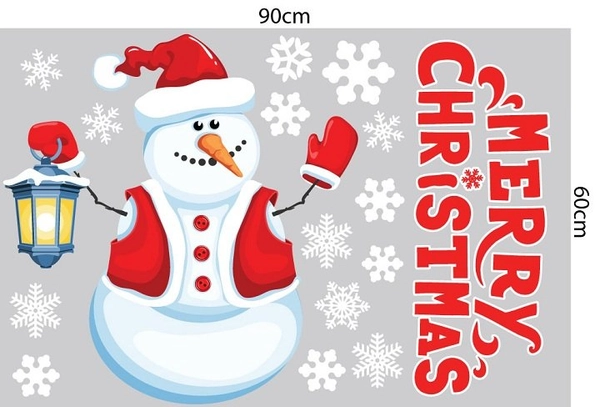 Combo decal trang trí noel ấm áp đêm giáng sinh 2