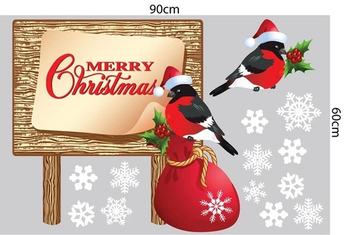 Combo decal trang trí noel ấm áp đêm giáng sinh 2