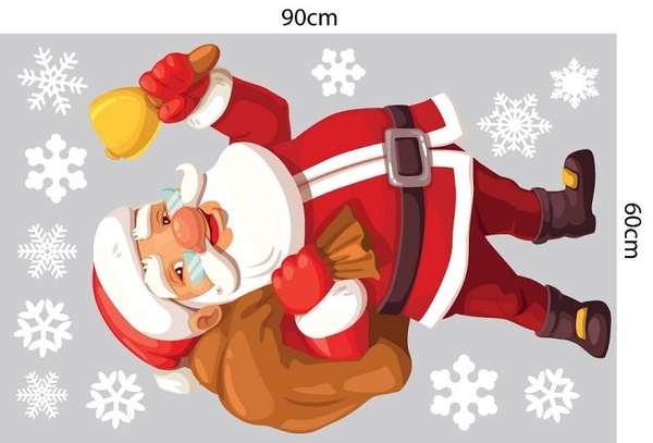 Combo decal trang trí noel ấm áp đêm giáng sinh 2