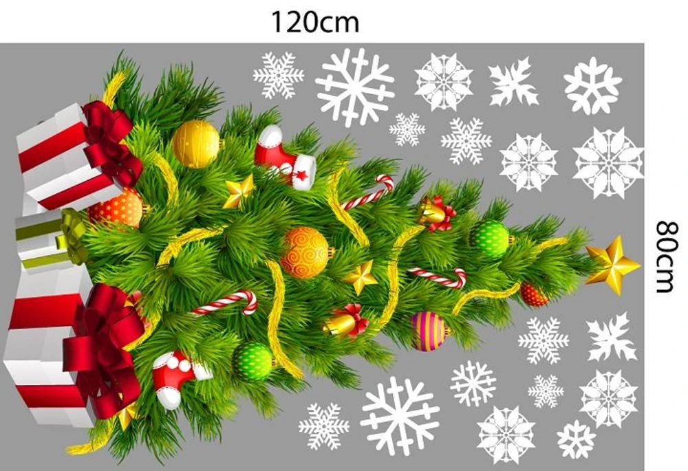 Combo decal trang trí noel giáng sinh hạnh phúc