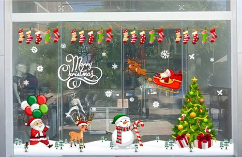 Combo decal trang trí noel giáng sinh hạnh phúc