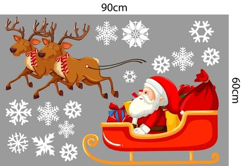 Combo decal trang trí noel giáng sinh hạnh phúc