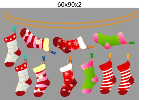 Combo decal trang trí noel giáng sinh hạnh phúc