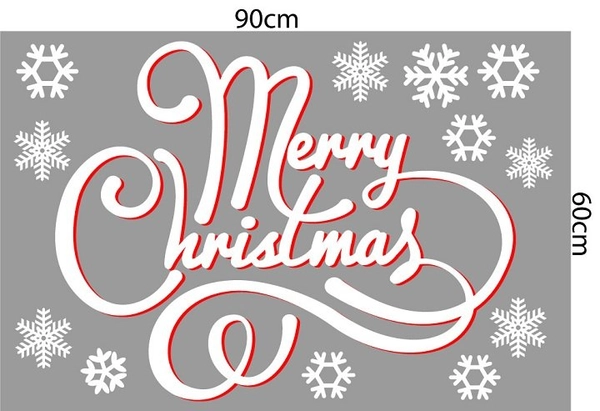 Combo decal trang trí noel giáng sinh hạnh phúc