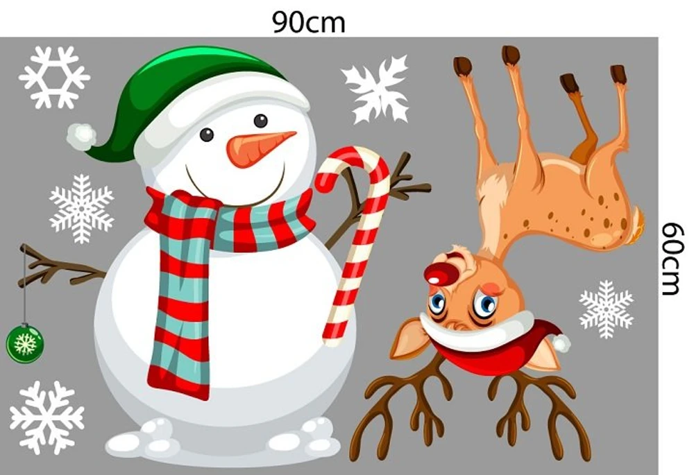 Combo decal trang trí noel giáng sinh hạnh phúc