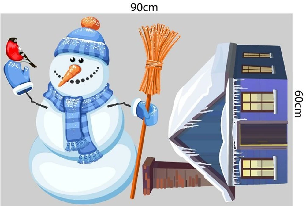 Combo decal trang trí noel giáng sinh yên bình