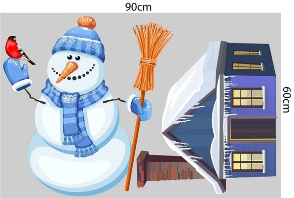 Combo decal trang trí noel giáng sinh yên bình