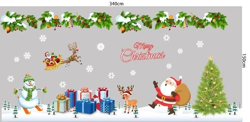Combo decal trang trí noel quà tặng đêm giáng sinh