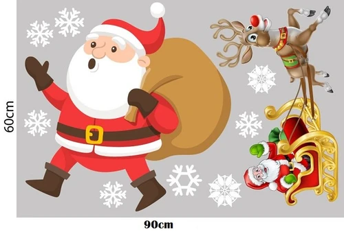 Combo decal trang trí noel quà tặng đêm giáng sinh