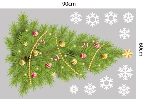 Combo decal trang trí noel quà tặng đêm giáng sinh