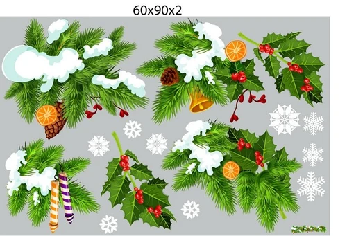 Combo decal trang trí noel quà tặng đêm giáng sinh