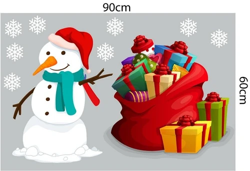 Combo decal trang trí noel đêm giáng sinh lung linh 2022