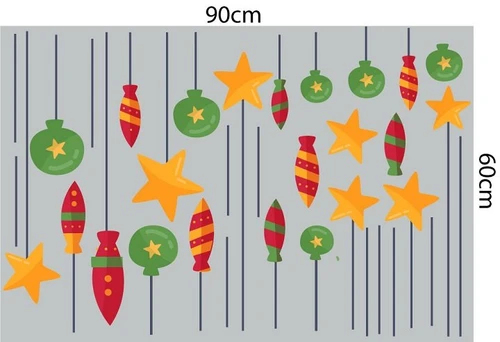 Combo decal trang trí noel đêm giáng sinh lung linh 2022