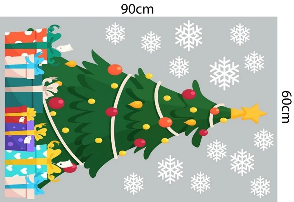 Combo decal trang trí noel đêm giáng sinh lung linh 2022