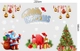 Combo decal trang trí noel ông già noel phát quà