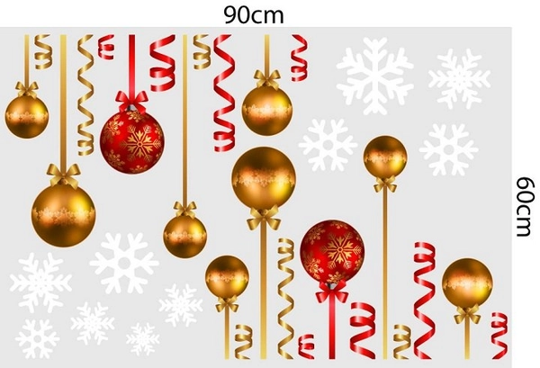 Combo decal trang trí noel ông già noel phát quà