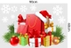 Combo decal trang trí noel ông già noel phát quà