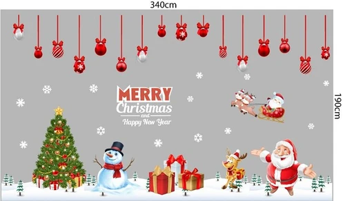 Combo decal trang trí noel giáng sinh yêu thương mẫu 2