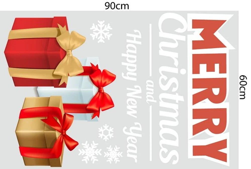 Combo decal trang trí noel giáng sinh yêu thương mẫu 2