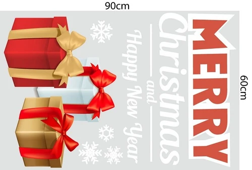 Combo decal trang trí noel giáng sinh yêu thương mẫu 2