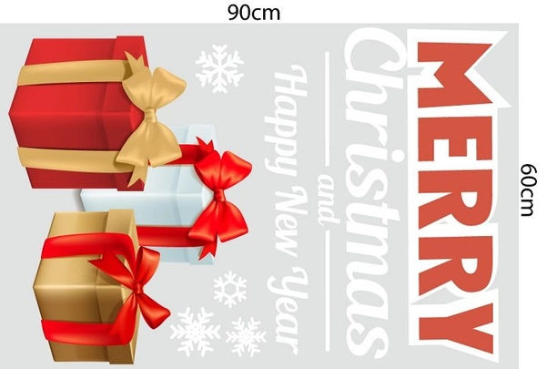 Combo decal trang trí noel giáng sinh yêu thương mẫu 2