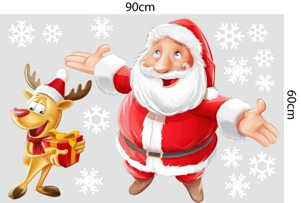 Combo decal trang trí noel giáng sinh yêu thương mẫu 2