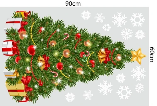 Combo decal trang trí noel giáng sinh yêu thương mẫu 2