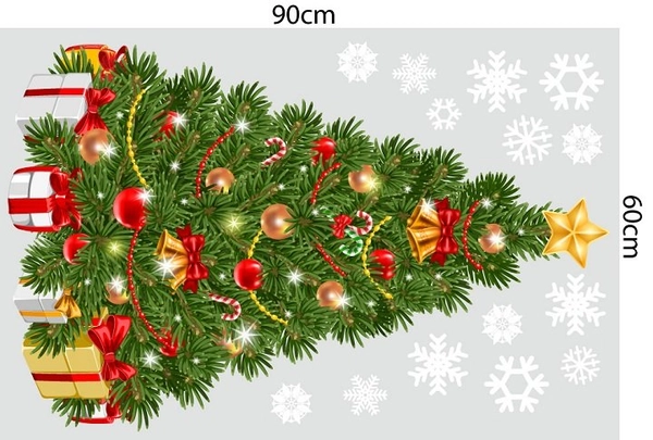 Combo decal trang trí noel giáng sinh yêu thương mẫu 2