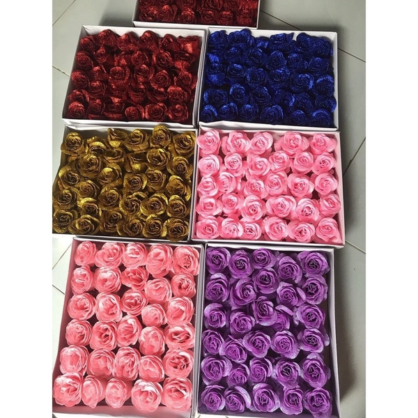 Hộp hoa hồng kim tuyến nhiều màu - 30 bông/Hộp loại tốt