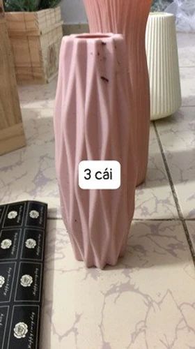 Bình cắm hoa hình trụ bầu dài trang trí