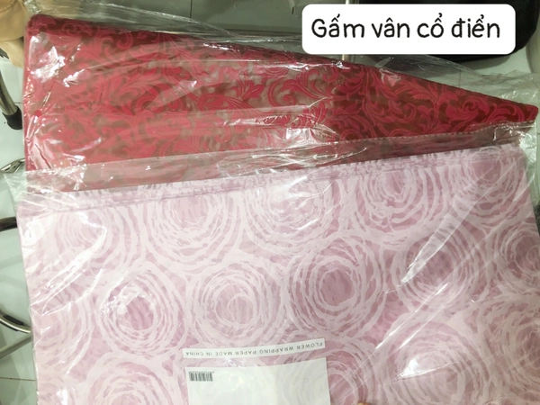 Giấy Gấm Lụa Hoa Vân Cổ Điển