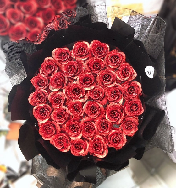 Bó hoa kim tuyến 33 bông cao cấp