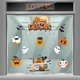 Decal trang trí Halloween combo bí ngô và bóng ma
