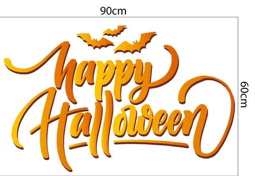 Decal trang trí Halloween combo lễ hội kinh dị
