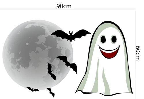 Decal trang trí Halloween combo lễ hội kinh dị